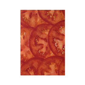 Обложка для паспорта матовая кожа с принтом Помидорки в Екатеринбурге, натуральная матовая кожа | размер 19,3 х 13,7 см; прозрачные пластиковые крепления | арт | еда | лето | овощ | овощи | помидор | помидорки | помидоры | рисунок | томат | томаты