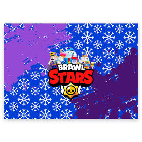 Поздравительная открытка с принтом BRAWL STARS LOU. в Екатеринбурге, 100% бумага | плотность бумаги 280 г/м2, матовая, на обратной стороне линовка и место для марки
 | Тематика изображения на принте: 8 bit | amber | brawl stars | crow | gale | leon | lou | max | mecha | mecha crow | mr.p | sally leon | shark | shelly | tara | virus 8 bit | werewolf leon | акула | амбер | берли | бравл старс | ворон | лу | макс | оборотень