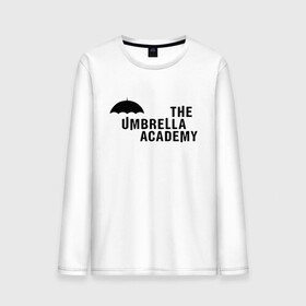 Мужской лонгслив хлопок с принтом Umbrella Academy в Екатеринбурге, 100% хлопок |  | netflix | serial | umbrella academy | академия | зонт | зонтик | нетфликс | сериал