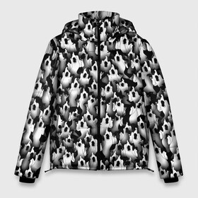 Мужская зимняя куртка 3D с принтом Haunted Family Призраки в Екатеринбурге, верх — 100% полиэстер; подкладка — 100% полиэстер; утеплитель — 100% полиэстер | длина ниже бедра, свободный силуэт Оверсайз. Есть воротник-стойка, отстегивающийся капюшон и ветрозащитная планка. 

Боковые карманы с листочкой на кнопках и внутренний карман на молнии. | Тематика изображения на принте: hip hop | kizaru | rap | паттерн | приведение | призрак | рэп | толпа | хип хоп