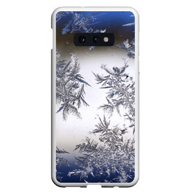 Чехол для Samsung S10E с принтом Морозная свежесть в Екатеринбурге, Силикон | Область печати: задняя сторона чехла, без боковых панелей | зима | зимний узор | мороз | морозный узор | узор
