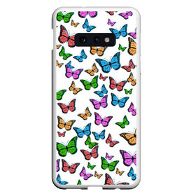 Чехол для Samsung S10E с принтом Бабочки в Екатеринбурге, Силикон | Область печати: задняя сторона чехла, без боковых панелей | butterfly | butterfly pattern | бабочка | бабочки | насекомые | паттерн бабочки