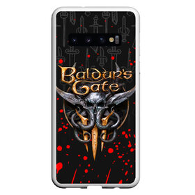 Чехол для Samsung Galaxy S10 с принтом BALDURS GATE в Екатеринбурге, Силикон | Область печати: задняя сторона чехла, без боковых панелей | Тематика изображения на принте: baldur gates | baldur gates 3 | baldur s gate | baldur s gate 3 | game | игра.