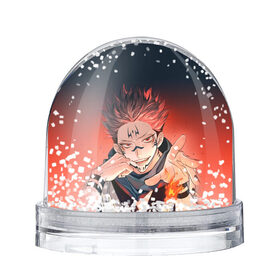 Снежный шар с принтом Магическая битва в Екатеринбурге, Пластик | Изображение внутри шара печатается на глянцевой фотобумаге с двух сторон | jujutsu kaisen | аниме | магическая битва | манга