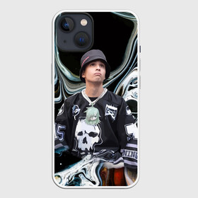 Чехол для iPhone 13 с принтом Slava Marlow исполнитель в Екатеринбурге,  |  | blogger | celebrity | dude | guy | music | pattern | rap | skull | slava marlow | артём готлиб | блогер | знаменитость | музыка | музыкант | парень | рэп | узор | череп | чувак