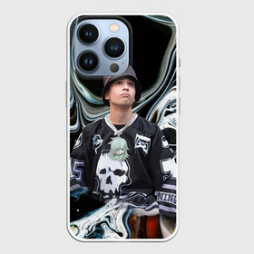 Чехол для iPhone 13 Pro с принтом Slava Marlow исполнитель в Екатеринбурге,  |  | blogger | celebrity | dude | guy | music | pattern | rap | skull | slava marlow | артём готлиб | блогер | знаменитость | музыка | музыкант | парень | рэп | узор | череп | чувак