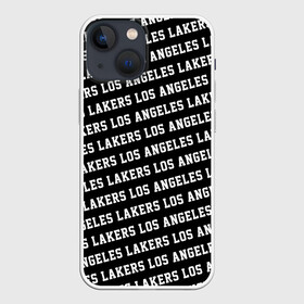 Чехол для iPhone 13 mini с принтом Лос Анджелес Лейкерс в Екатеринбурге,  |  | lakers | los angeles | los angeles lakers | nba | анжелес | баскетбол | лейкерс | лос | лос анджелес | лос анджелес лейкерс | нба