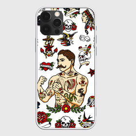 Чехол для iPhone 12 Pro Max с принтом HIPSTER TATTOO в Екатеринбурге, Силикон |  | hipsters | tattoo | девушка в тату | птицы | тату | усы | хипстер | хипстеры | черепа и розы | черепа и цветы | чёрная пантера | чувак | это борода. | я есть стиль