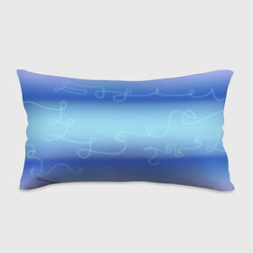 Подушка 3D антистресс с принтом Синие рисунки в Екатеринбурге, наволочка — 100% полиэстер, наполнитель — вспененный полистирол | состоит из подушки и наволочки на молнии | модное | неоновое | проста | синий