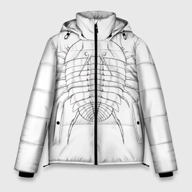 Мужская зимняя куртка 3D с принтом трилобит агрессивный в Екатеринбурге, верх — 100% полиэстер; подкладка — 100% полиэстер; утеплитель — 100% полиэстер | длина ниже бедра, свободный силуэт Оверсайз. Есть воротник-стойка, отстегивающийся капюшон и ветрозащитная планка. 

Боковые карманы с листочкой на кнопках и внутренний карман на молнии. | агрессия | доисторические животные | жуткие животные | насекомые | палеонтология | трилобиты
