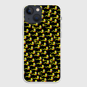 Чехол для iPhone 13 mini с принтом Гомер в Екатеринбурге,  |  | 2021 | бренд | гомер | из симпсонов | мем | мемы | новогодняя | паттерн | прикол | с новым годом | с симпсонами | семейка симпсон | симпсон | симпсоны | смешной гомер | спермотозоид