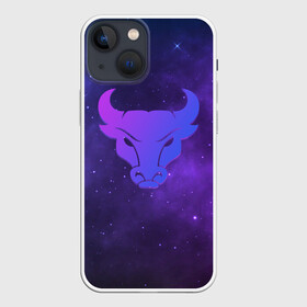 Чехол для iPhone 13 mini с принтом Бык в Екатеринбурге,  |  | 2021 | bull | space | бык | год быка | космос