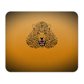 Коврик для мышки прямоугольный с принтом Леопард в Екатеринбурге, натуральный каучук | размер 230 х 185 мм; запечатка лицевой стороны | big cat | cat | leopard | кот | кошка | леопард
