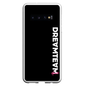 Чехол для Samsung Galaxy S10 с принтом DreamTeam в Екатеринбурге, Силикон | Область печати: задняя сторона чехла, без боковых панелей | blogger | bloggers | dream team | dream team house | dreamteam | dth | tik tok | tik tok house | блогер | блогеры | тик ток | тиктокеры