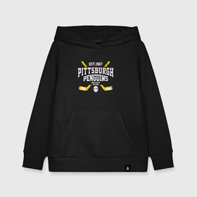 Детская толстовка хлопок с принтом Pittsburgh Penguins в Екатеринбурге, 100% хлопок | Круглый горловой вырез, эластичные манжеты, пояс, капюшен | hockey | nhl | penguins | pittsburg | pittsburgh | pittsburgh penguins | usa | нхл | пингвинз | питтсбург | питтсбург пингвинз | спорт | сша | хоккей | шайба