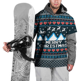 Накидка на куртку 3D с принтом Свитер Merry Christmas в Екатеринбурге, 100% полиэстер |  | Тематика изображения на принте: 8бит | merry christmas | вязаный | горы | новый год | олени | пиксельный | ретро | рождество | свитер | узор