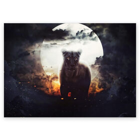 Поздравительная открытка с принтом Львица в Екатеринбурге, 100% бумага | плотность бумаги 280 г/м2, матовая, на обратной стороне линовка и место для марки
 | cat | kitten | kitty | lion | pet | tiger | арт | взгляд | животные | кот | котёнок | коты | котятки | котятушки | кошечки | кошка | кошки | лев | мордочка | тигр
