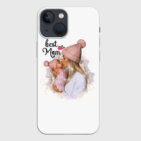 Чехол для iPhone 13 mini с принтом Best Mom в Екатеринбурге,  |  | 2021 | best mom | mom | беременность | доченька | дочка | дочке | лучшая мама | люблю маму | любовь | мама | маме | мамочка | мамочке | мамуле | мамуля | пузожитель | рождение ребенка | самая лучшая мама | семья