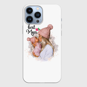 Чехол для iPhone 13 Pro Max с принтом Best Mom в Екатеринбурге,  |  | 2021 | best mom | mom | беременность | доченька | дочка | дочке | лучшая мама | люблю маму | любовь | мама | маме | мамочка | мамочке | мамуле | мамуля | пузожитель | рождение ребенка | самая лучшая мама | семья