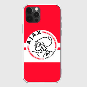 Чехол для iPhone 12 Pro с принтом AJAX AMSTERDAM в Екатеринбурге, силикон | область печати: задняя сторона чехла, без боковых панелей | ajax | amsterdam | football | holland | red | sport | team | white | амстердам | аякс | гол | голландия | красный | логотип | мяч | нидерланды | полосы | спорт | футбол