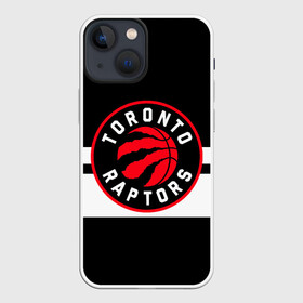 Чехол для iPhone 13 mini с принтом TORONTO RAPTORS в Екатеринбурге,  |  | Тематика изображения на принте: basketball | canada | logo | nba | raptors | sport | team | toronto | usa | баскетбол | канада | логотип | мяч | нба | полосы | рэпторс | спорт | сша | торонто | черный