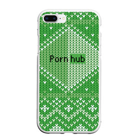 Чехол для iPhone 7Plus/8 Plus матовый с принтом PornHub в Екатеринбурге, Силикон | Область печати: задняя сторона чехла, без боковых панелей | cool | fashion | green | hype | pattern | rdmerryhab | зеленый | круто | мода | узор | хайп