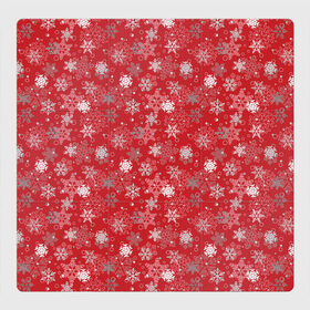 Магнитный плакат 3Х3 с принтом Снежинки в Екатеринбурге, Полимерный материал с магнитным слоем | 9 деталей размером 9*9 см | Тематика изображения на принте: merry christmas | дед мороз | ёлка | зима | зимние узоры | мороз | новый год | подарок | праздник | рождество | с новым годом | салют | санта клаус | свитер с оленями | снег | снеговик | снегурочка | снежинки