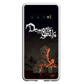 Чехол для Samsung Galaxy S10 с принтом Demons souls в Екатеринбурге, Силикон | Область печати: задняя сторона чехла, без боковых панелей | dark souls | demon souls | demons souls | demons souls remastered | git gud | гит гуд | дарк соулз | демон соулз