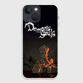 Чехол для iPhone 13 mini с принтом Demons souls в Екатеринбурге,  |  | dark souls | demon souls | demons souls | demons souls remastered | git gud | гит гуд | дарк соулз | демон соулз