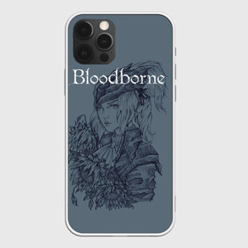 Чехол для iPhone 12 Pro с принтом Bloodborne в Екатеринбурге, силикон | область печати: задняя сторона чехла, без боковых панелей | Тематика изображения на принте: dark souls | demon souls | demons souls | demons souls remastered | git gud | гит гуд | дарк соулз | демон соулз