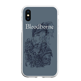 Чехол для iPhone XS Max матовый с принтом Bloodborne в Екатеринбурге, Силикон | Область печати: задняя сторона чехла, без боковых панелей | Тематика изображения на принте: dark souls | demon souls | demons souls | demons souls remastered | git gud | гит гуд | дарк соулз | демон соулз