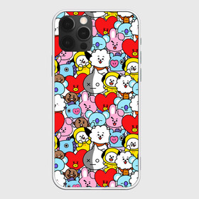 Чехол для iPhone 12 Pro с принтом BT21 / BTS в Екатеринбурге, силикон | область печати: задняя сторона чехла, без боковых панелей | army | bt 21 | bt21 | bts | chimmy | cooky | koya | mang | rj | shooky | tata | van | арджей | бт21 | бтс | ван | коя | куки | манг | тата | чими | шоки