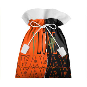 Подарочный 3D мешок с принтом V lone orange dark logo в Екатеринбурге, 100% полиэстер | Размер: 29*39 см | fashion | lone | orange | rap | top | v lone | аниме