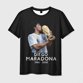 Мужская футболка 3D с принтом Diego Maradona в Екатеринбурге, 100% полиэфир | прямой крой, круглый вырез горловины, длина до линии бедер | 10 | 1960 | 2020 | argentina | barcelona | diego | football | legend | leo | lionel | maradona | messi | retro | rip | soccer | аргентина | барселона | бога | диего | легенда | лионель | марадона | месси | мяч | ретро | рука | форма | футбол