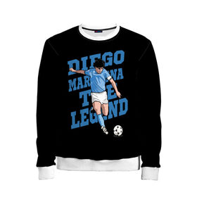 Детский свитшот 3D с принтом Diego Maradona в Екатеринбурге, 100% полиэстер | свободная посадка, прямой крой, мягкая тканевая резинка на рукавах и понизу свитшота | 10 | 1960 | 2020 | argentina | barcelona | diego | football | legend | leo | lionel | maradona | messi | retro | rip | soccer | аргентина | барселона | бога | диего | легенда | лионель | марадона | месси | мяч | ретро | рука | форма | футбол