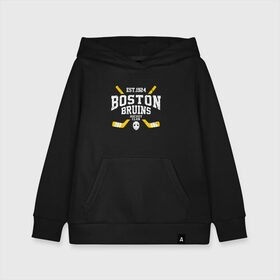 Детская толстовка хлопок с принтом Бостон Брюинз в Екатеринбурге, 100% хлопок | Круглый горловой вырез, эластичные манжеты, пояс, капюшен | boston | boston bruins | bruins | hockey | nhl | usa | бостон | бостон брюинз | нхл | спорт | сша | хоккей | шайба