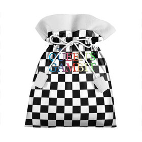 Подарочный 3D мешок с принтом THE QUEENS GAMBIT в Екатеринбурге, 100% полиэстер | Размер: 29*39 см | beth harmon | chess | queens gambit | the queens gambit | аня тейлор джой | бет хармон | нетфликс | ход королевы | шахматы
