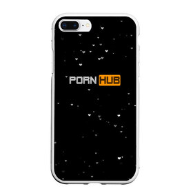 Чехол для iPhone 7Plus/8 Plus матовый с принтом Pornhub в Екатеринбурге, Силикон | Область печати: задняя сторона чехла, без боковых панелей | black | черный