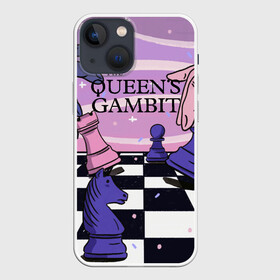Чехол для iPhone 13 mini с принтом The Queens Gambit в Екатеринбурге,  |  | beth harmon | chess | queens gambit | the queens gambit | аня тейлор джой | бет хармон | нетфликс | ход королевы | шахматы