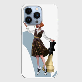 Чехол для iPhone 13 Pro с принтом Ход Королевы в Екатеринбурге,  |  | beth harmon | chess | queens gambit | the queens gambit | аня тейлор джой | бет хармон | нетфликс | ход королевы | шахматы