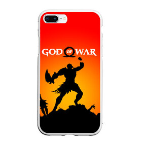 Чехол для iPhone 7Plus/8 Plus матовый с принтом GOD OF WAR в Екатеринбурге, Силикон | Область печати: задняя сторона чехла, без боковых панелей | game | god of war | god of war 4 | gods of war | викинги. | год оф вар | год оф вар 4 | игра | рпг