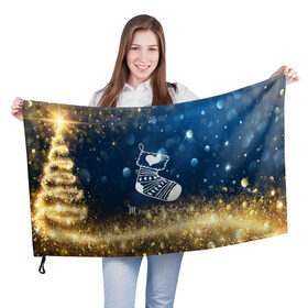 Флаг 3D с принтом Marry Christmas в Екатеринбурге, 100% полиэстер | плотность ткани — 95 г/м2, размер — 67 х 109 см. Принт наносится с одной стороны | christmas зима | new year | winter | новогодний | новый год | рождество | текстура | украшение