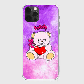 Чехол для iPhone 12 Pro Max с принтом Lovely bear в Екатеринбурге, Силикон |  | bear | love is | teddy | богиня | валентина | влюбленный | девушке | дочь | жена | игрушка | лучшая | любимая | люблю | мама | марта | медведь | медведь с сердцем | медвежата | мишка тедди | плюшевые | подарок