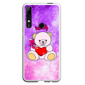 Чехол для Honor P Smart Z с принтом Lovely bear в Екатеринбурге, Силикон | Область печати: задняя сторона чехла, без боковых панелей | Тематика изображения на принте: bear | love is | teddy | богиня | валентина | влюбленный | девушке | дочь | жена | игрушка | лучшая | любимая | люблю | мама | марта | медведь | медведь с сердцем | медвежата | мишка тедди | плюшевые | подарок