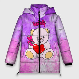 Женская зимняя куртка 3D с принтом Lovely bear в Екатеринбурге, верх — 100% полиэстер; подкладка — 100% полиэстер; утеплитель — 100% полиэстер | длина ниже бедра, силуэт Оверсайз. Есть воротник-стойка, отстегивающийся капюшон и ветрозащитная планка. 

Боковые карманы с листочкой на кнопках и внутренний карман на молнии | bear | love is | teddy | богиня | валентина | влюбленный | девушке | дочь | жена | игрушка | лучшая | любимая | люблю | мама | марта | медведь | медведь с сердцем | медвежата | мишка тедди | плюшевые | подарок