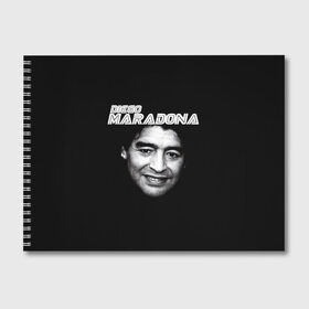 Альбом для рисования с принтом Диего Марадона в Екатеринбурге, 100% бумага
 | матовая бумага, плотность 200 мг. | Тематика изображения на принте: diego | diego armando maradona | maradona | аргентина | диего | король | легенда | марадона | нападающий | полузащитник | футбол | футболист