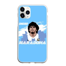Чехол для iPhone 11 Pro матовый с принтом Диего Марадона в Екатеринбурге, Силикон |  | diego | diego armando maradona | maradona | аргентина | диего | король | легенда | марадона | нападающий | полузащитник | футбол | футболист