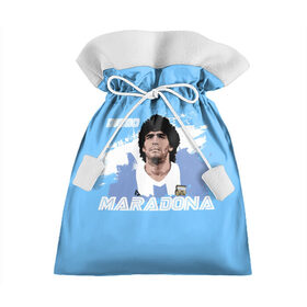 Подарочный 3D мешок с принтом Диего Марадона в Екатеринбурге, 100% полиэстер | Размер: 29*39 см | Тематика изображения на принте: diego | diego armando maradona | maradona | аргентина | диего | король | легенда | марадона | нападающий | полузащитник | футбол | футболист
