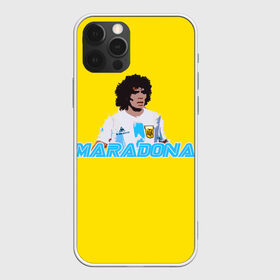 Чехол для iPhone 12 Pro с принтом Диего Марадона в Екатеринбурге, силикон | область печати: задняя сторона чехла, без боковых панелей | diego | diego armando maradona | maradona | аргентина | диего | король | легенда | марадона | нападающий | полузащитник | футбол | футболист