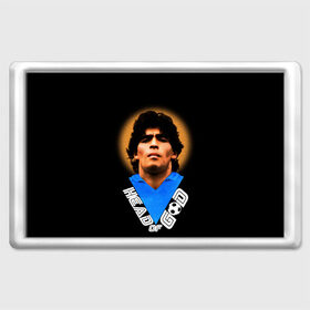 Магнит 45*70 с принтом Diego Maradona в Екатеринбурге, Пластик | Размер: 78*52 мм; Размер печати: 70*45 | diego | diego armando maradona | legend | maradona | аргентина | диего | король | легенда | марадона | нападающий | полузащитник | футбол | футболист